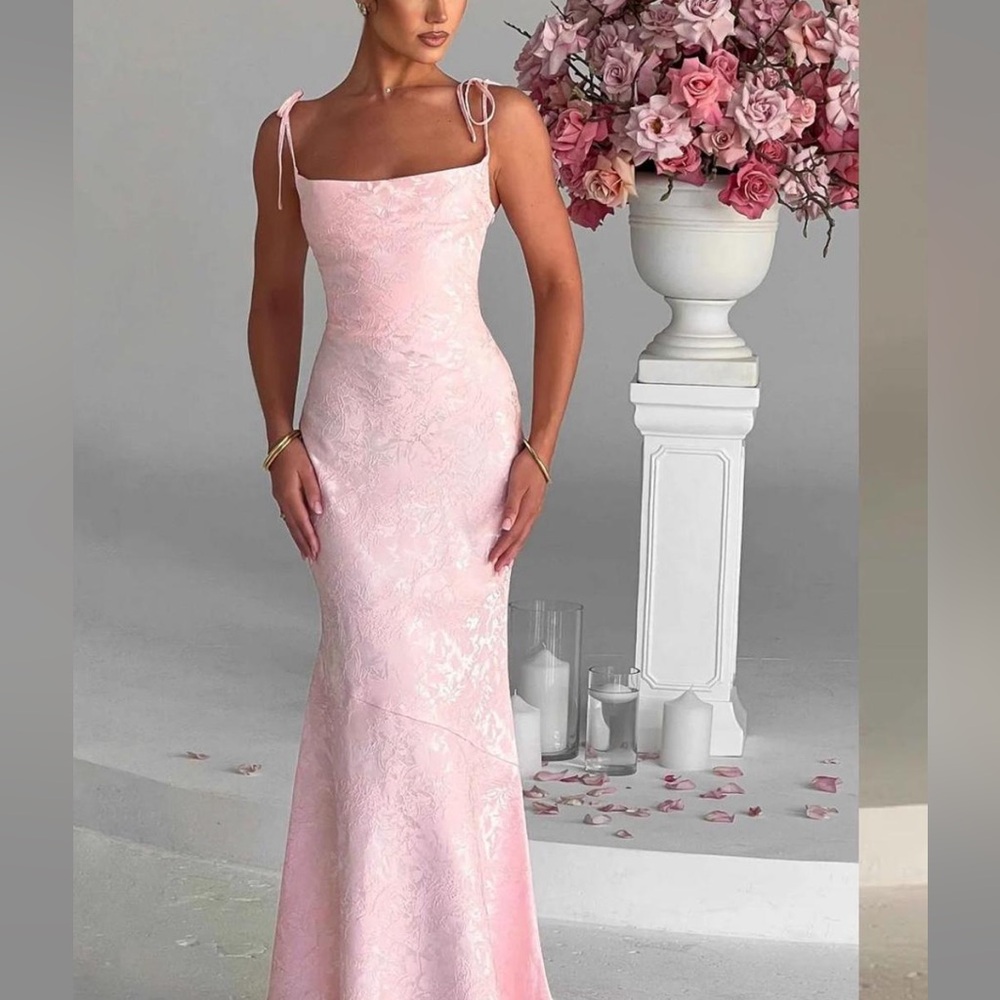 BABYBOO - WHITNEY MAXI LENGTH DRESS - BLUSH